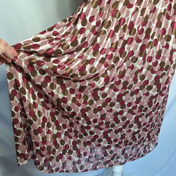 Motherhood Maternity Empire Fairy Dress Polka Dot Sleeveless Elegant Flowy Large - Picture 6 of 16